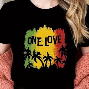 One Love Rasta Sunset Tee